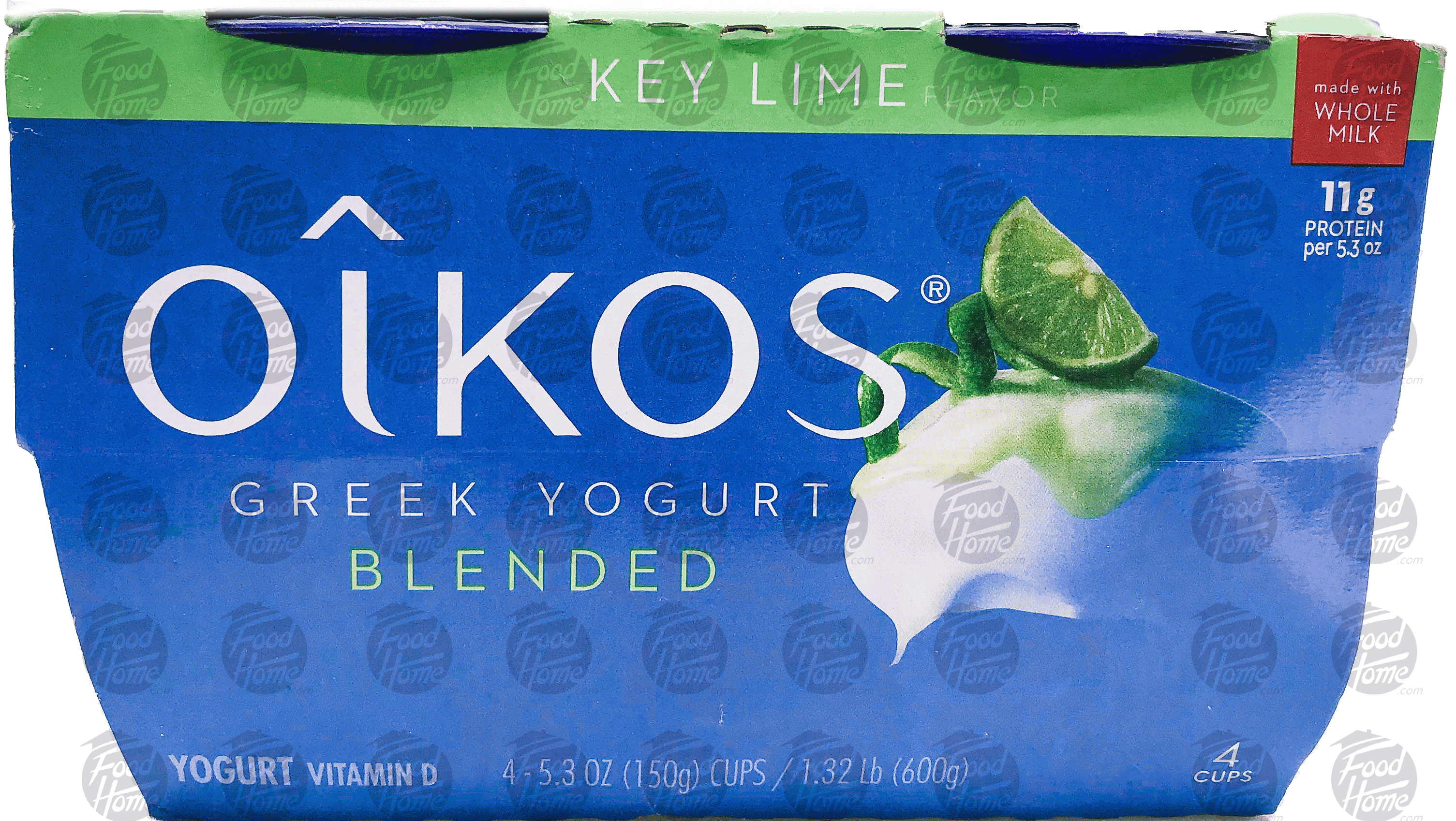 Dannon Oikos key lime flavored blended greek yogurt, 4 pk., cups Full-Size Picture